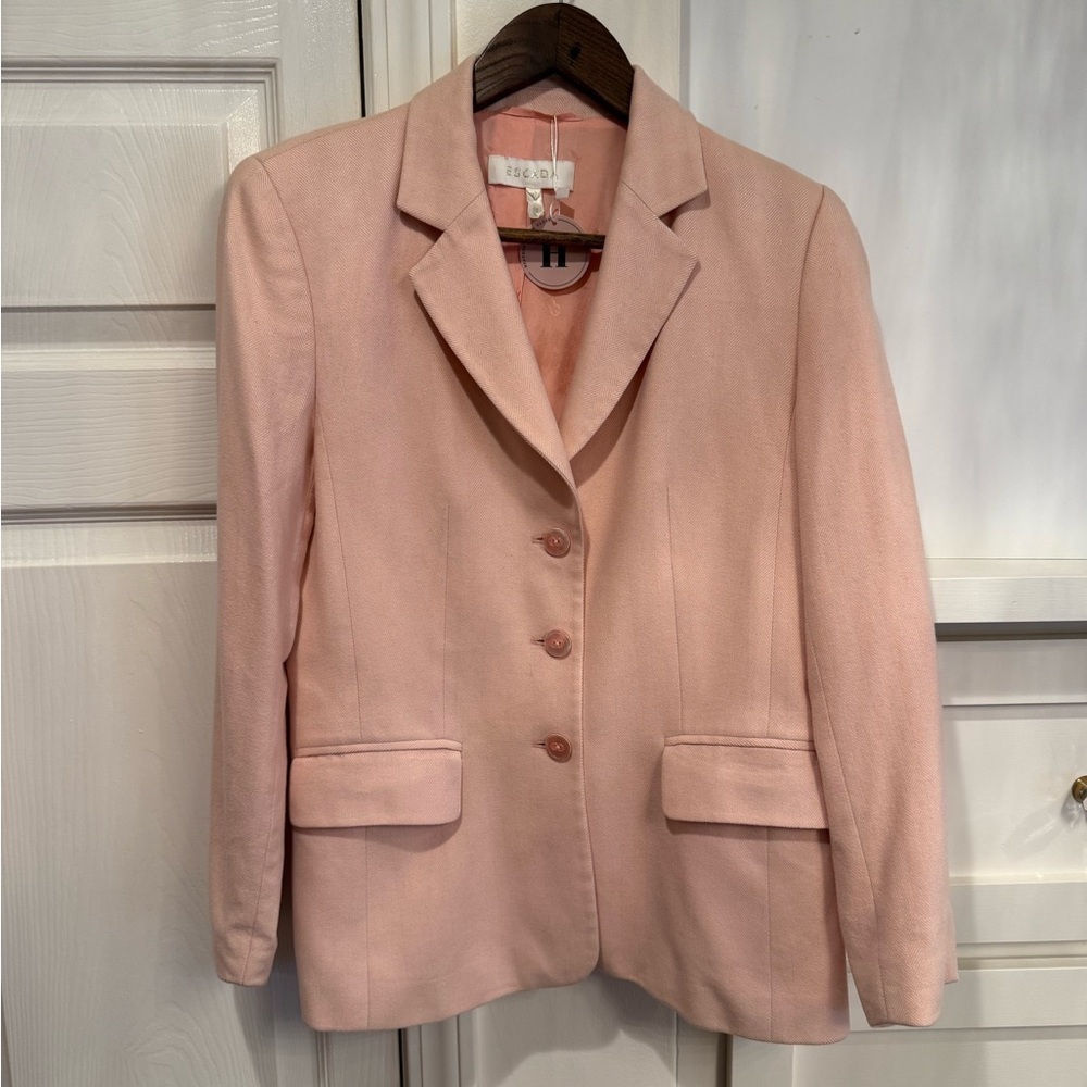 Escada beautiful pale pink cashmere blend blazer - Picture 9 of 14
